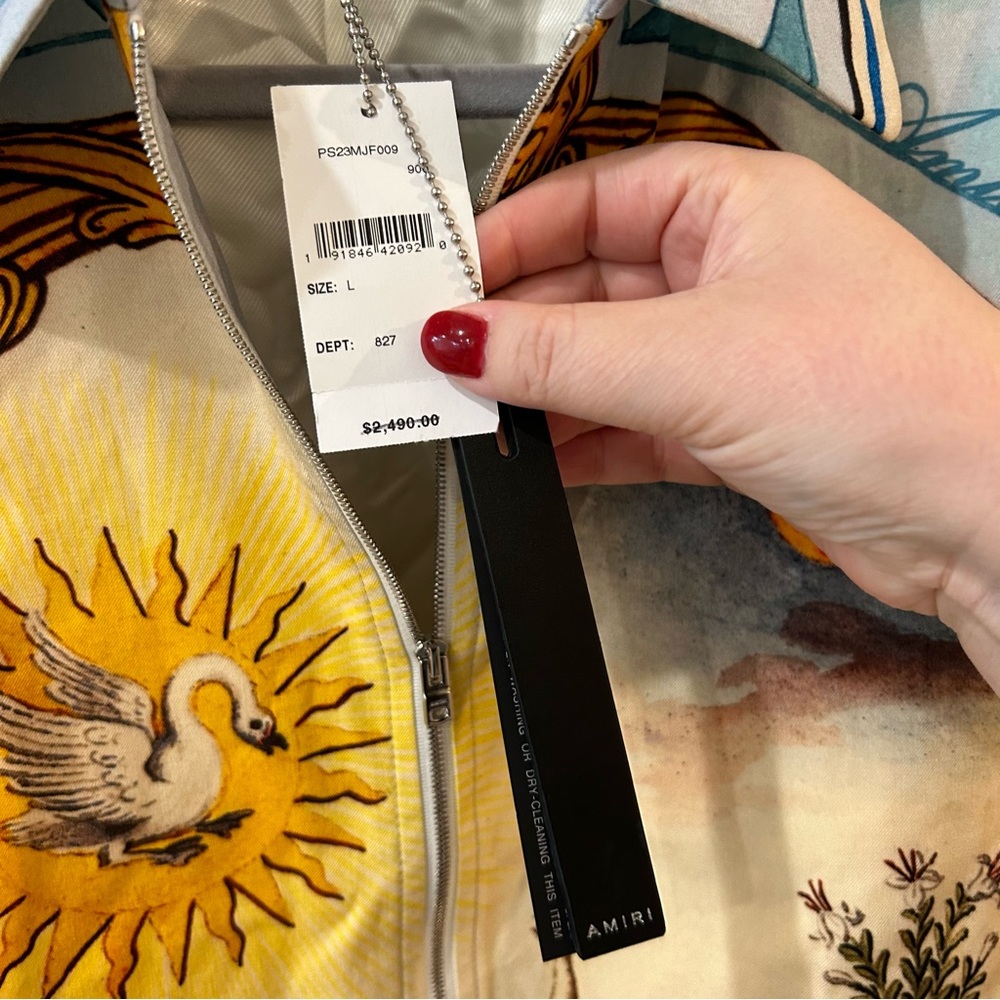 NWT Amiri Landscape Frame Varsity Jacket - Picture 5 of 10